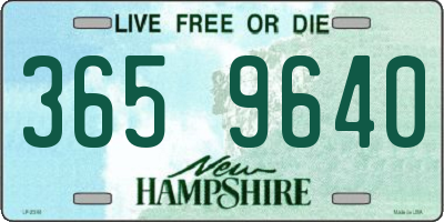 NH license plate 3659640