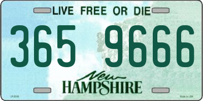 NH license plate 3659666