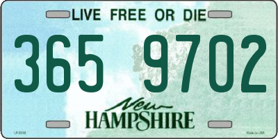 NH license plate 3659702