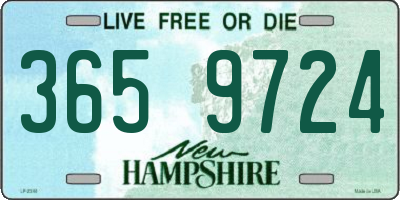 NH license plate 3659724