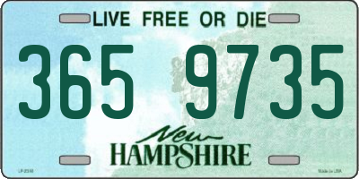 NH license plate 3659735