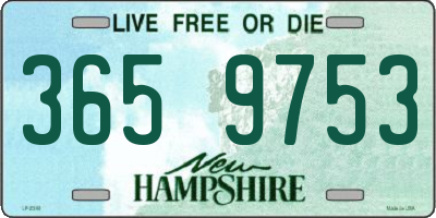 NH license plate 3659753