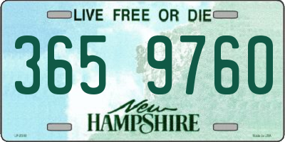 NH license plate 3659760