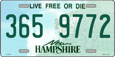 NH license plate 3659772