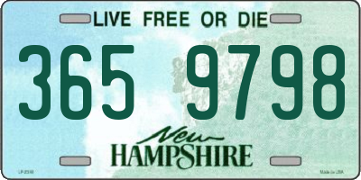 NH license plate 3659798