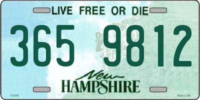 NH license plate 3659812
