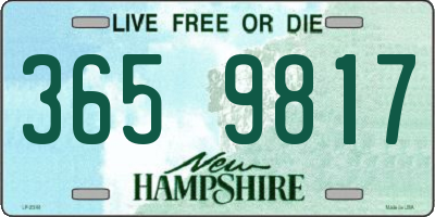NH license plate 3659817