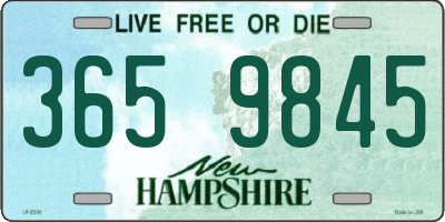 NH license plate 3659845