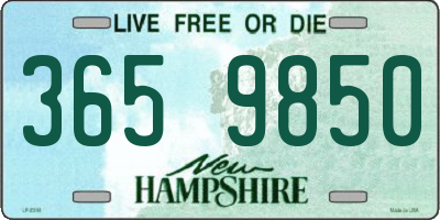 NH license plate 3659850