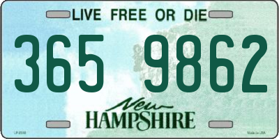 NH license plate 3659862