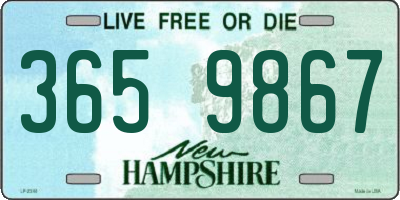 NH license plate 3659867