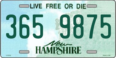 NH license plate 3659875
