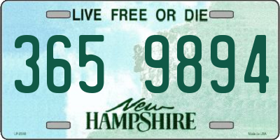 NH license plate 3659894
