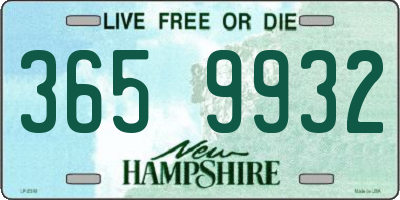 NH license plate 3659932