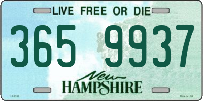 NH license plate 3659937