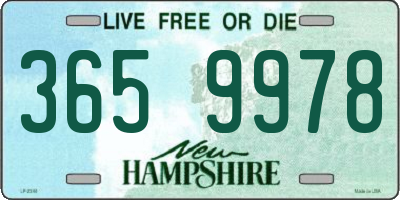 NH license plate 3659978