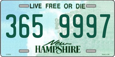 NH license plate 3659997