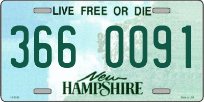 NH license plate 3660091