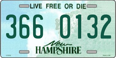 NH license plate 3660132