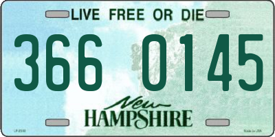 NH license plate 3660145