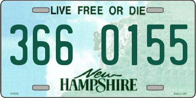 NH license plate 3660155