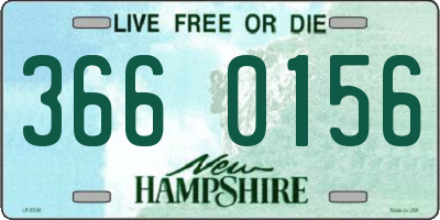 NH license plate 3660156