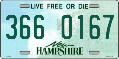 NH license plate 3660167