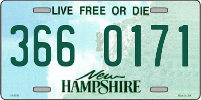 NH license plate 3660171