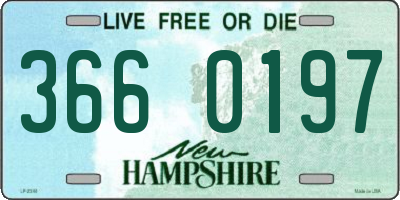 NH license plate 3660197