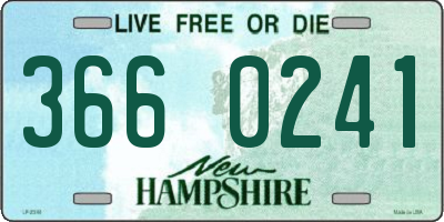 NH license plate 3660241
