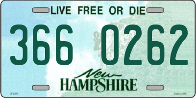 NH license plate 3660262