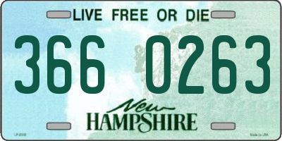 NH license plate 3660263
