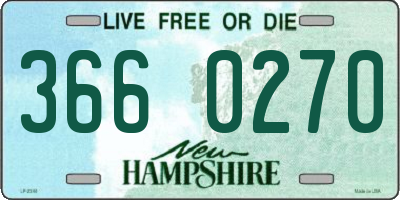 NH license plate 3660270