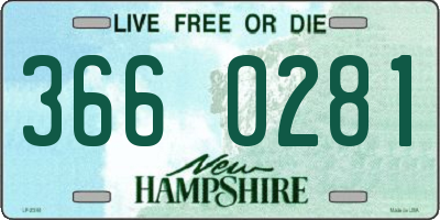 NH license plate 3660281