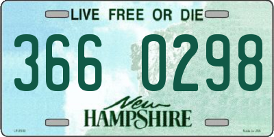 NH license plate 3660298