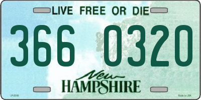 NH license plate 3660320