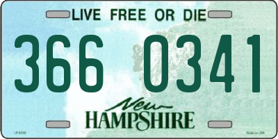 NH license plate 3660341