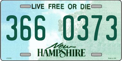 NH license plate 3660373