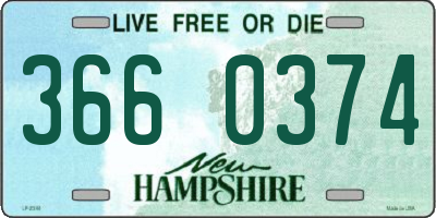 NH license plate 3660374