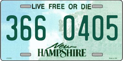 NH license plate 3660405