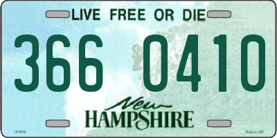 NH license plate 3660410