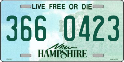 NH license plate 3660423