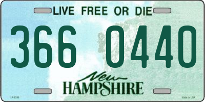 NH license plate 3660440