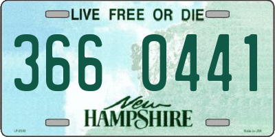 NH license plate 3660441