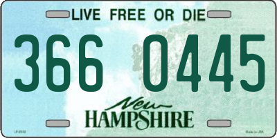 NH license plate 3660445