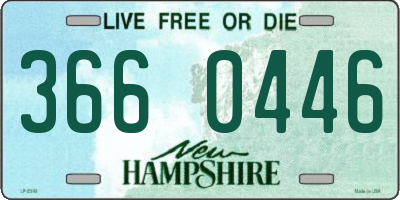 NH license plate 3660446