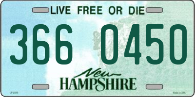 NH license plate 3660450
