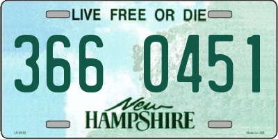 NH license plate 3660451
