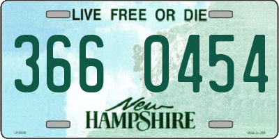 NH license plate 3660454