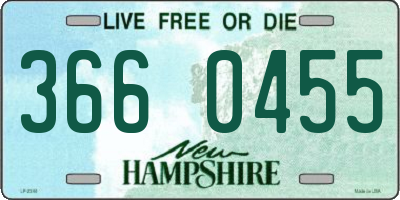 NH license plate 3660455